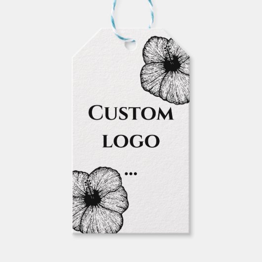 Aangepast logo label, vervanging je logo cadeaulabel (Voorkant)