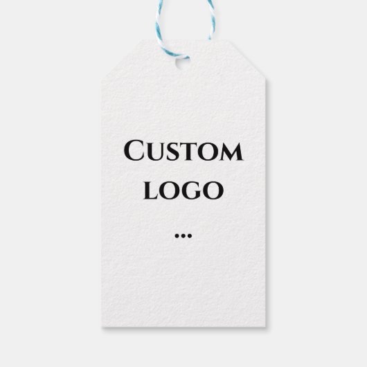 Aangepast logo label, vervanging je logo cadeaulabel (Achterkant)