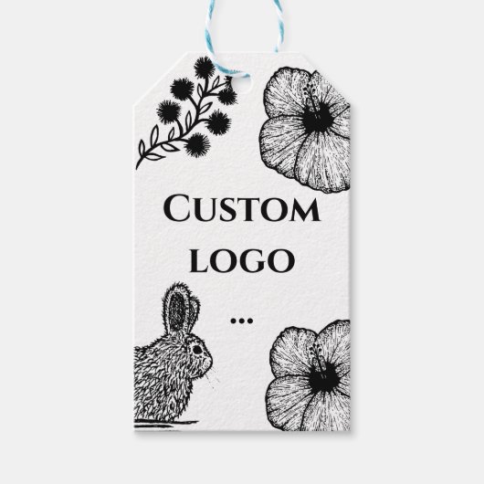 Aangepast logo label, vervanging je logo cadeaulabel (Voorkant)