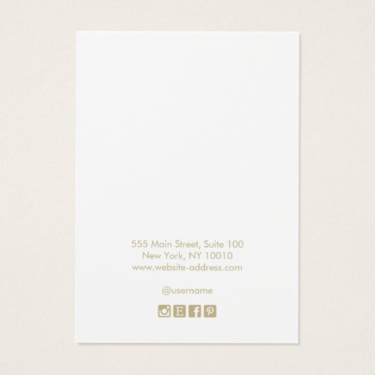 Aangepast Logo licht Bleek roze roze beeldscherm t Visitekaartje (Achterkant)