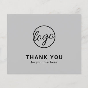 Aangepast logo lichtgrijs budget bedankkaart