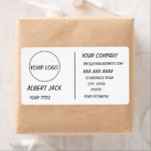 aangepast logo Matig wit of om het even welke kleu Etiket (Insitu)