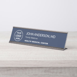 Aangepast logo medische gezondheidszorg kliniek do bureau naambordje