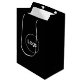 Aangepast logo medium cadeauzakje (Voorkant Gekanteld)