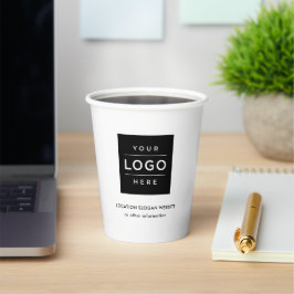 Aangepast logo merk bedrijfs promotie materiaal papieren bekers