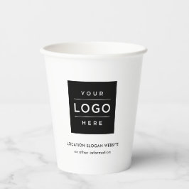 Aangepast logo merk bedrijfs promotie materiaal papieren bekers