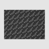 Aangepast Logo-merk Business Packaging Black Tissuepapier (Voorkant)