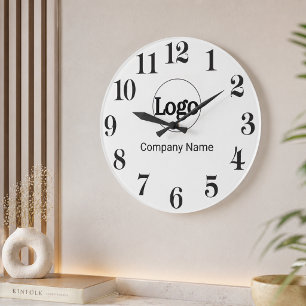 Aangepast logo merkbedrijf promotioneel cadeau grote klok