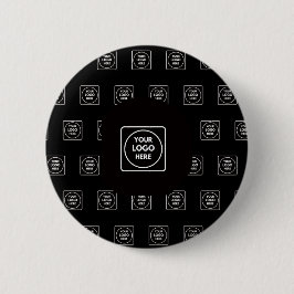 Aangepast logo met achtergrond herhalend ontwerp ronde button 5,7 cm