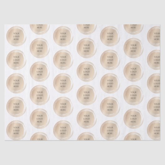 Aangepast Logo met promotiemateriaal Tissuepapier (Voorkant)