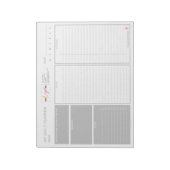 Aangepast Logo minimalistisch grijs niet-gedateerd Notitieblok (Linkerzijde)