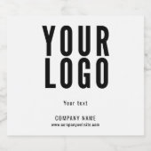 Aangepast logo minimalistisch likeurfles etiket (Enkel label)