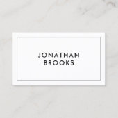 Aangepast Logo minimalistisch modern zwart-wit Visitekaartje (Voorkant)