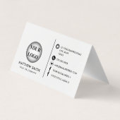 Aangepast logo Minimalistisch Visitekaartje (Achterkant)