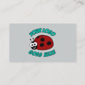 Aangepast Logo modern blauw Visitekaartje (Achterkant)