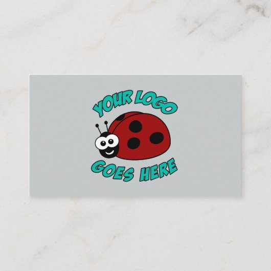 Aangepast Logo modern blauw Visitekaartje (Achterkant)