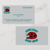 Aangepast Logo modern blauw Visitekaartje (Voorkant / Achterkant)