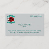 Aangepast Logo modern blauw Visitekaartje (Voorkant)