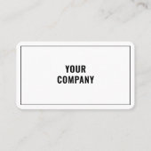 Aangepast Logo modern design Uw kleuren elegant Visitekaartje (Voorkant)