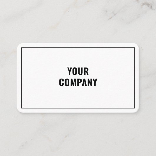 Aangepast Logo modern design Uw kleuren elegant Visitekaartje (Voorkant)