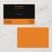 Aangepast logo modern en Oranje Visitekaartje (Voorkant / Achterkant)