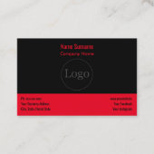 Aangepast logo modern en rood Visitekaartje (Voorkant)