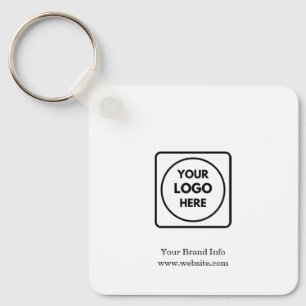 Aangepast Logo   Modern Minimalistisch Bedrijfsdes Sleutelhanger