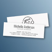 Aangepast logo modern minimalistisch mini visitekaartje