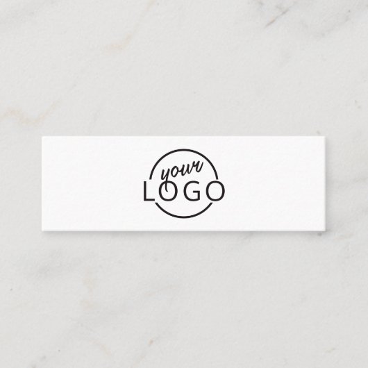 Aangepast logo modern minimalistisch mini visitekaartje (Voorkant)