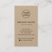 Aangepast logo modern, minimalistisch, verticaal K Visitekaartje (Voorkant)