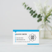 Aangepast logo modern minimalistisch visitekaartje (Staand voorkant)