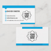 Aangepast logo modern minimalistisch visitekaartje (Voorkant / Achterkant)