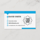 Aangepast logo modern minimalistisch visitekaartje (Voorkant)