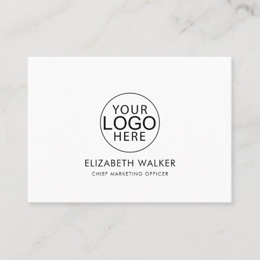 Aangepast logo modern minimalistisch visitekaartje (Voorkant)