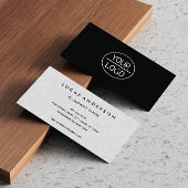 Aangepast logo modern minimalistisch wit of elke k visitekaartje