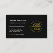 Aangepast logo modern minimalistisch wit of kleur visitekaartje (Voorkant)