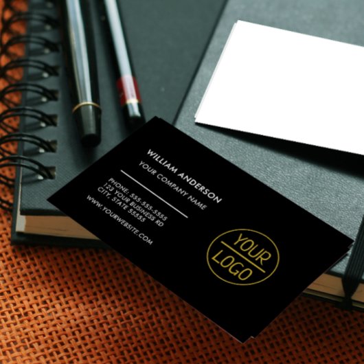 Aangepast logo modern minimalistisch wit of kleur visitekaartje