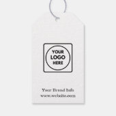 Aangepast logo | Modern minimalistisch zakelijk on Cadeaulabel (Achterkant)