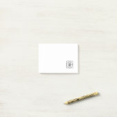 Aangepast logo | Modern minimalistisch zakelijk on Post-it® Notes (Op bureau)