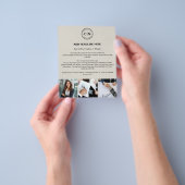 Aangepast Logo Modern Professioneel Bedrijf Flyer (Hand)