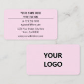 Aangepast Logo modern Visitekaartje - Uw kleuren (Voorkant / Achterkant)