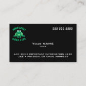 Aangepast Logo modern zwart Visitekaartje (Voorkant)