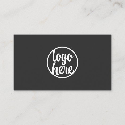 Aangepast Logo moderne, minimale matte zwart Visitekaartje