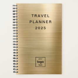 Aangepast Logo Monogram Gouden Reis Planner