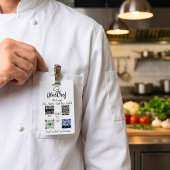Aangepast logo multi-QR-code contactloos betalings Badge