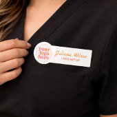 aangepast logo naam badge