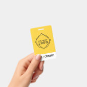 Aangepast logo naam badge | Gepersonaliseerde bedr (Handheld)