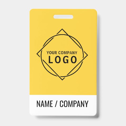 Aangepast logo naam badge | Gepersonaliseerde bedr (Voorzijde)