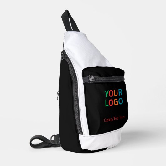 Aangepast logo & naam stijlvolle sling tas ontwerp (Linkerhoek)