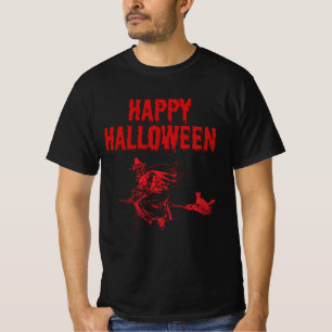 Aangepast Logo   Naam, Vliegende Heks en een Zwart T-shirt